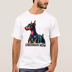 Camiseta Doberman Colorful Mãe