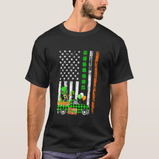 Camiseta Doberman Dabbing Cachorro Trevo Bandeira dos EUA S