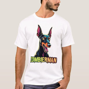 Camiseta Doberman Dobie Doby Dobermann Cão Zumbi Dia das Br