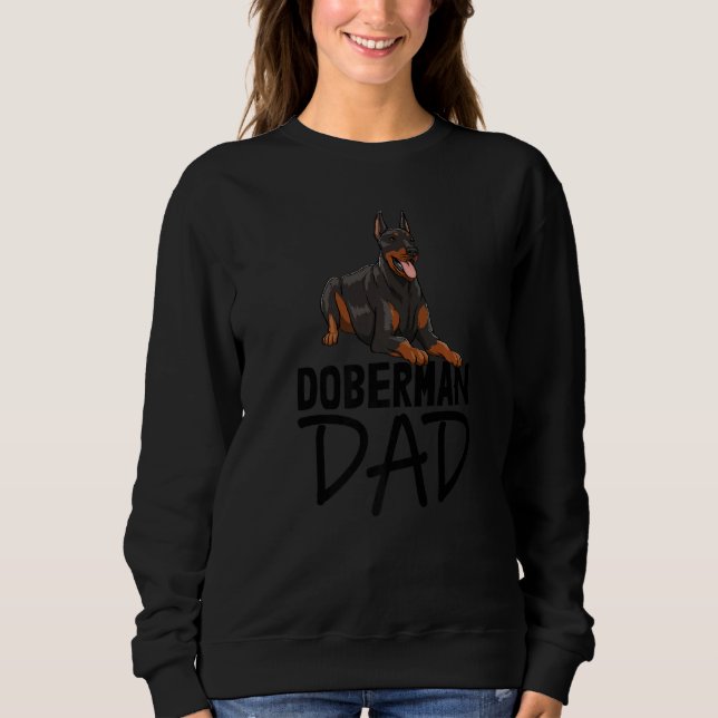 Camiseta Doberman Dog Dad  Women Love Doberman Bread Love (Frente)