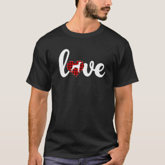 Camiseta Doberman Dog Lover Buffalo Xadrez Love Doberman Va