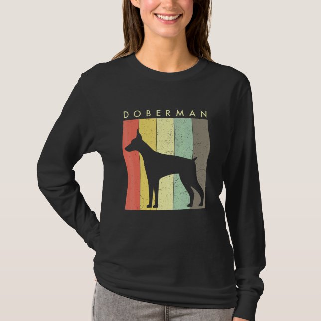 Camiseta Doberman Dog Retro Vintage Doberman (Frente)