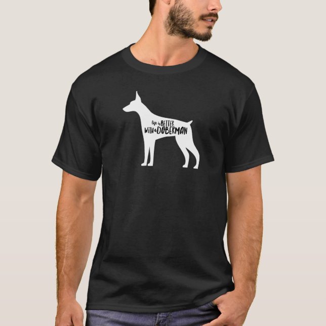 Camiseta Doberman Dog  With A Doberman (Frente)