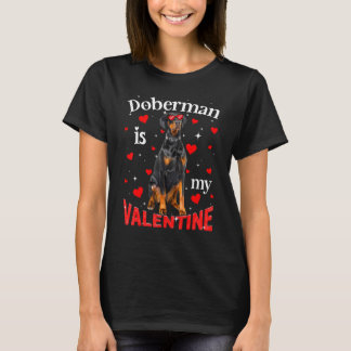 Camiseta Doberman Engraçado é Meu Cachorro do Dia dos Namor