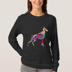 Camiseta Doberman Flower Doberman Doberman Funny Dobermans