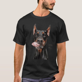 Camiseta Doberman Lover Doberman Pinscher Cachorro Mãe Pai