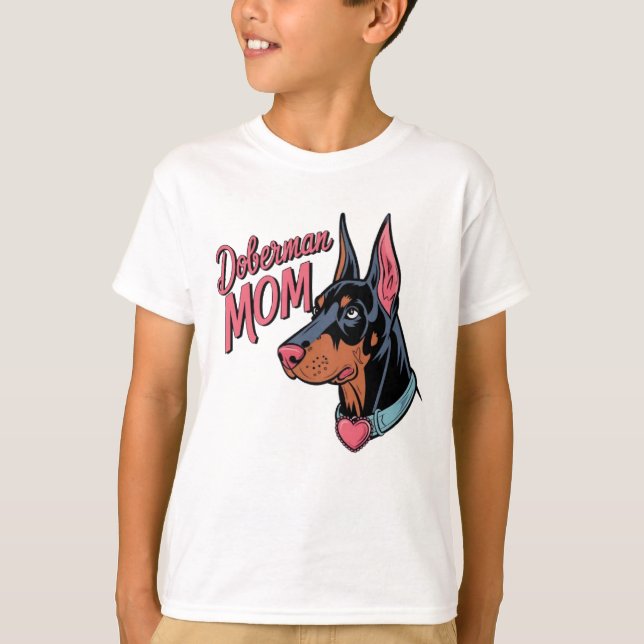 Camiseta Doberman Mãe (Frente)