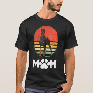 Camiseta Doberman Mãe Cachorro Mãe Pet Pinschers Dobie Mama