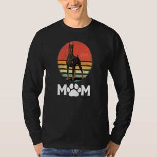 Camiseta Doberman Mãe Cachorro Mãe Pet Pinschers Dobie Mama