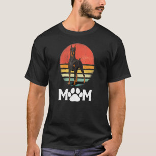 Camiseta Doberman Mãe Cachorro Mãe Pet Pinschers Dobie Mama