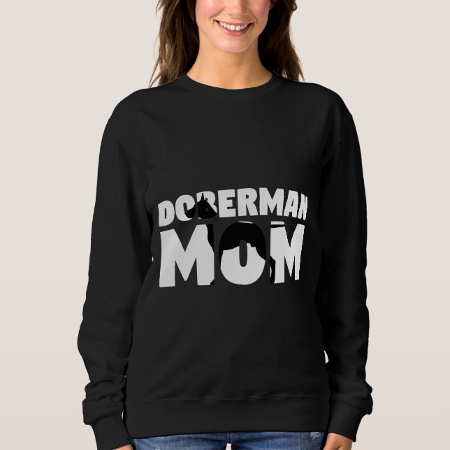 Camiseta Doberman Mãe Doberman Mãe Cachorro Mãe Tee (Frente)