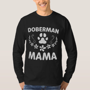 Camiseta Doberman Mama Doberman Proprietário do Lover Dobie