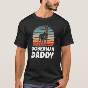 Camiseta Doberman moderno Papai Pinscher Dobermans Cachorro