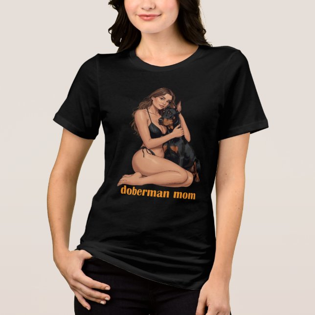 Camiseta Doberman Mom (Frente)