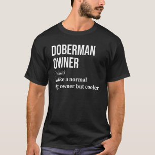 Camiseta Doberman Para Mulheres Homens Doberman Pinscher Do