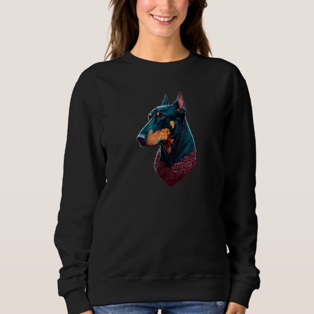 Camiseta Doberman Pincher Design Doberman Valentines Day_3 (Frente)