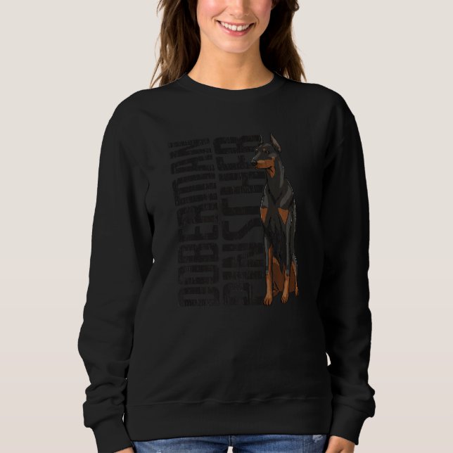 Camiseta Doberman Pincher Funny Women Doggy Doberman Love P (Frente)