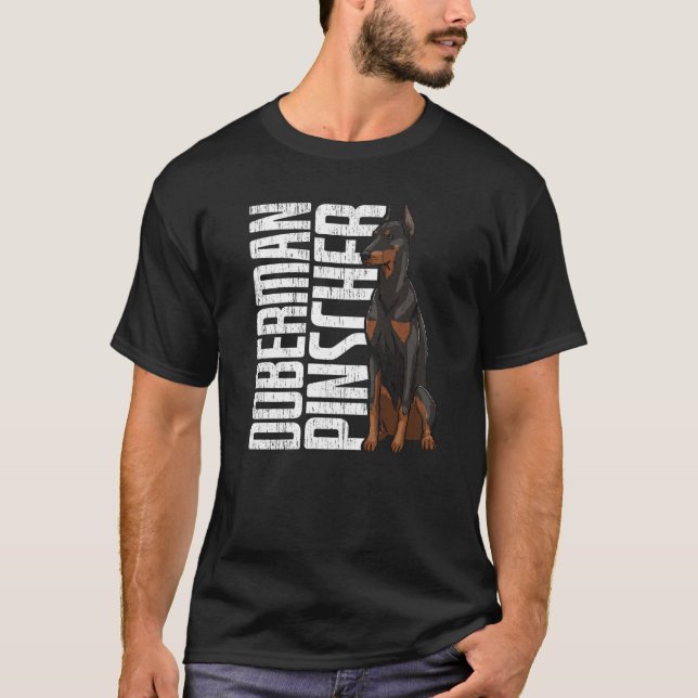Camiseta Doberman Pincher Funny Women Doggy Doberman Love P (Frente)