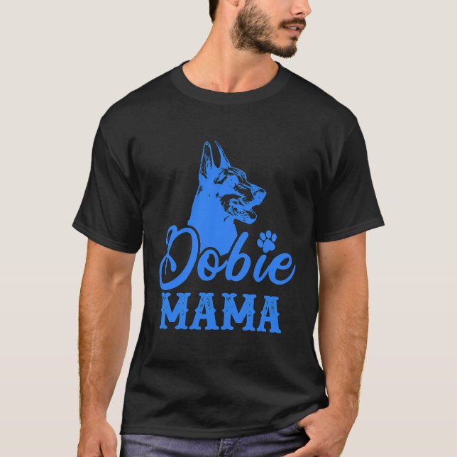 Camiseta Doberman Pincher Mãe (Frente)