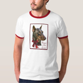 Camiseta Doberman Pinscher Christmas