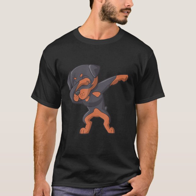 Camiseta Doberman Pinscher Dabbing Puppy (Frente)
