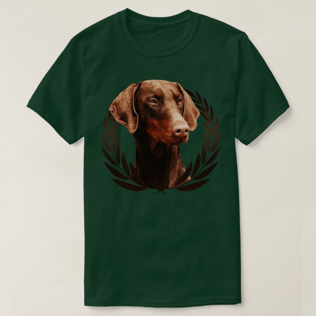 Camiseta Doberman Pinscher Dobermann (7) (Frente do Design)