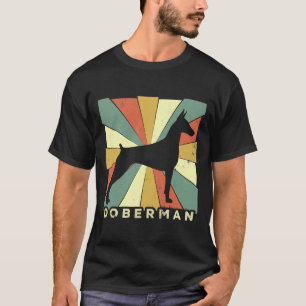 Camiseta Doberman Pinscher Dog Lover Retro Vintage