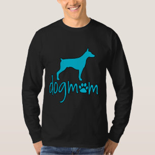 Camiseta Doberman Pinscher Dog Mãe Vestida Para Proprietári