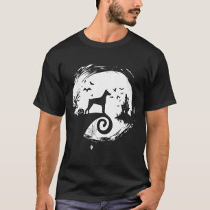 Camiseta Doberman Pinscher Halloween Costume Moon Silhouett