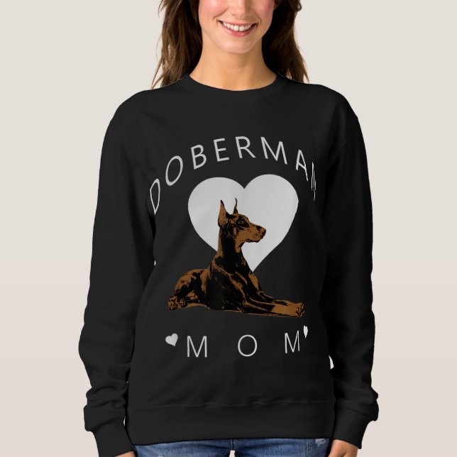 Camiseta Doberman Pinscher Mãe Womens (Frente)