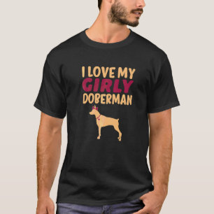 Camiseta Doberman Pinscher Menina Cachorro Feminino Revela