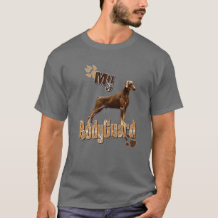 Camiseta Doberman Pinscher My BodyGuard Engraçado