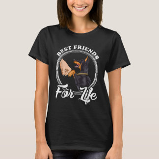 Camiseta Doberman Pinscher, Os Melhores Amigos Da Vida