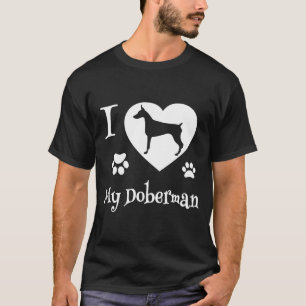 Camiseta Doberman Pinscher Para O Cão-Pinscher Doberman