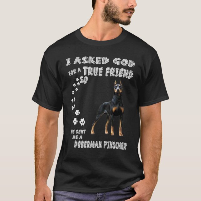 Camiseta Doberman Pinscher Pet Dobie Mom Dog Dad Dobermann (Frente)