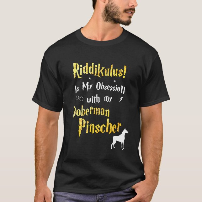 Camiseta Doberman Pinscher Riddikulus Doberman Pinscher (Frente)