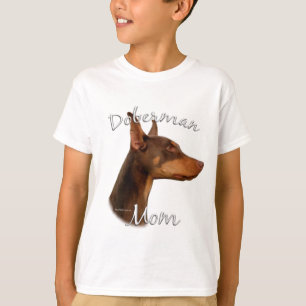 Camiseta Doberman Pinscher (vermelho) Mãe 2