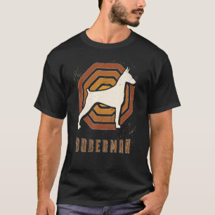 Camiseta Doberman Pinscher Vintage Retro Classic Dog Love
