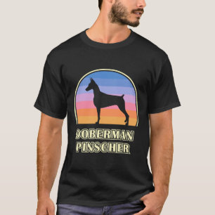 Camiseta Doberman Pinscher Vintage Sunset og