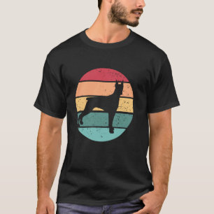 Camiseta Doberman Pôr do Sol Retro Animal Dobie Animal Dobe