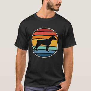 Camiseta Doberman retrô vintage dos anos 70