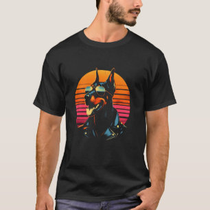 Camiseta Dobermann Retro Por do Sol Fashion - Dobermann Vin