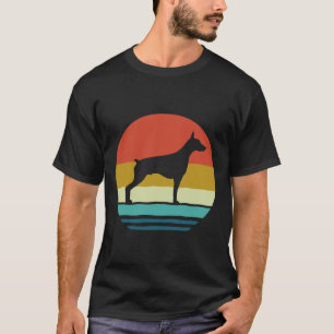 Camiseta Dobermann Vintage Retro Doberman Pinscher Dog Bree