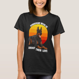 Camiseta Dobermans Nunca Mentem Sobre Seu Amor Doberman Bre