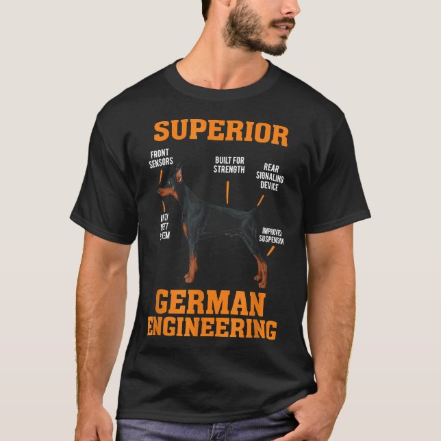 Camiseta Dobermans Superior German Engineering (Frente)