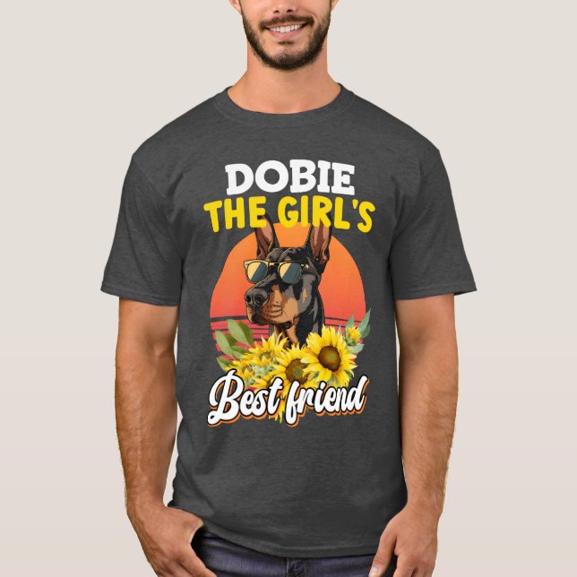 Camiseta DOBIEHE GARANTE O MELHOR AMIGO, Donos do Doberman. (Frente)