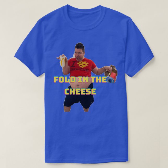 Camiseta Dobrar no queijo 3 (Frente do Design)