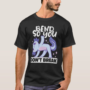 Camiseta Dobre para que você não quebre Instrutor de Yoga M