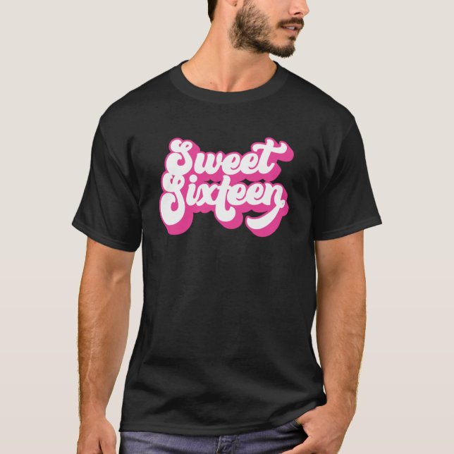 Camiseta Doce, 16 Anos, Para Meninas, 16 (Frente)