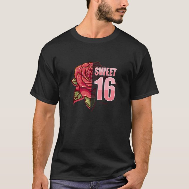 Camiseta Doce 16 Anos Sessenta Festa de aniversário - Doce  (Frente)